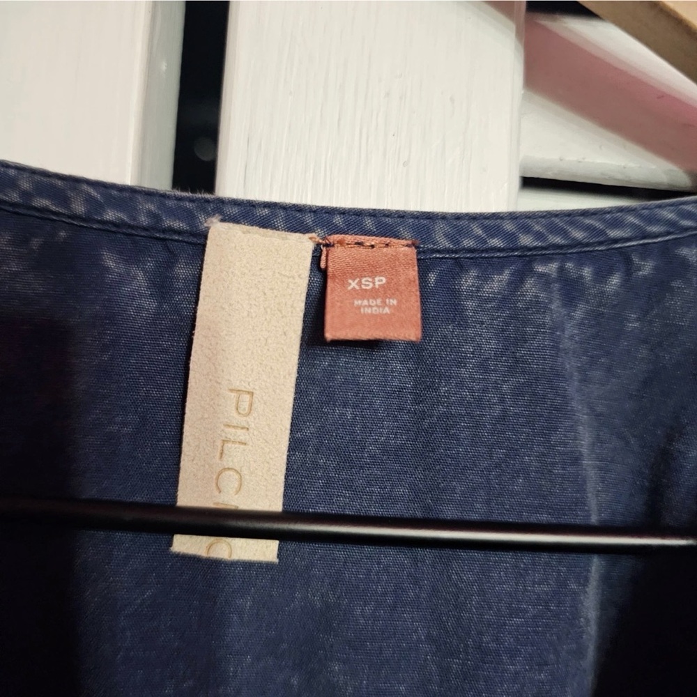Anthropologie - Denim Layered High Low Dress - Picture 8 of 12